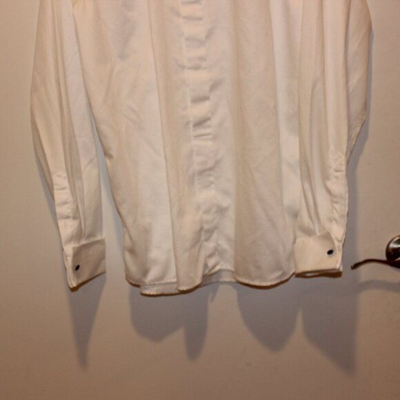 Eton White 100% Cotton Classic Button-Up Shirt Men’s 44  17.5 - Picture 5 of 10